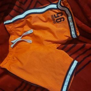 Oshkosh boys size 4 orange basketball shorts